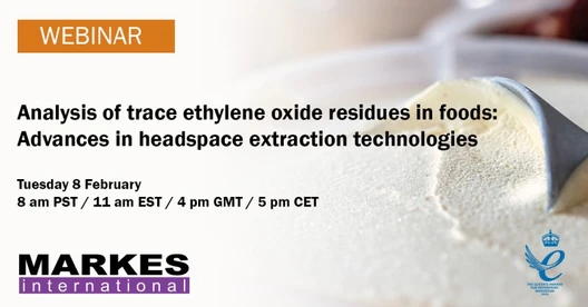 Analysis of trace ethylene oxide residues in foods: Advances in headspace extraction technologies
