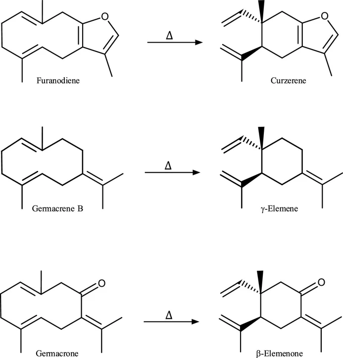 ACS Omega 2025, 10, 48, 59425–59434: Figure 2. Cope Rearrangements of sesquiterpenes.