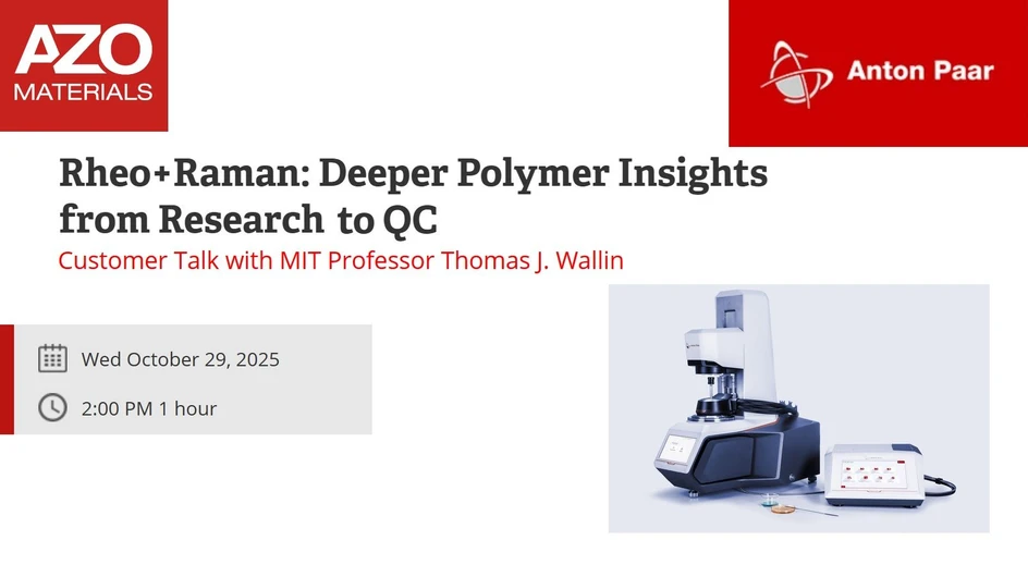 AZOM: Rheo+Raman: Deeper Polymer Insights from Research to QC
