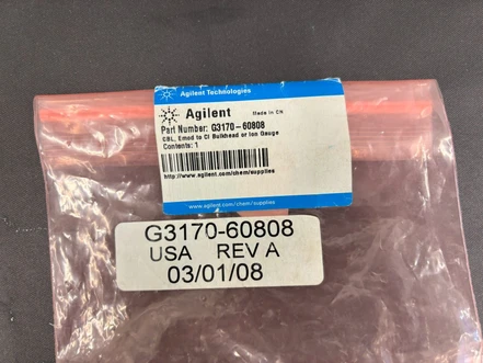 Agilent Cable for GC and GC/MS systems, G3170-60808 (New)