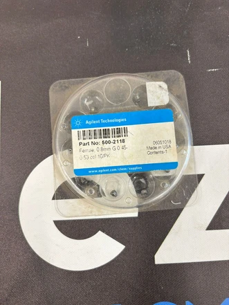 Agilent Graphite Ferrule, 0.8 mm ID, for 0.45–0.53 mm Capillary Columns, 500-2118 (New)