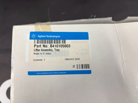 Agilent Lifter tray assembly, for G1888A, 410105003 (New)