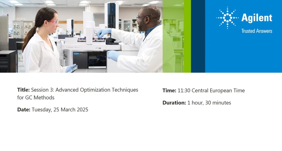 Agilent Technologies: Advanced Optimization Techniques for GC Methods
