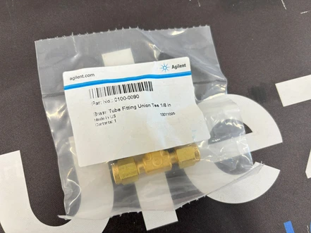 Agilent Tee, 1/8 in, brass, 0100-0090 (New)