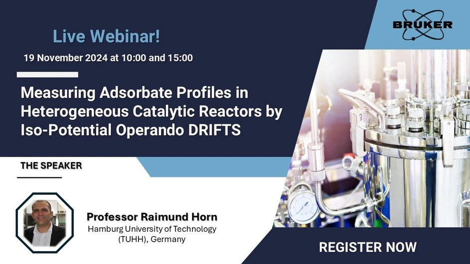 Bruker: Measuring Adsorbate Profiles in Heterogeneous Catalytic Reactors by Iso-Potential Operando DRIFTS