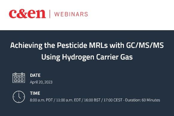 C&EN: Achieving the Pesticide MRLs with GC/MS/MS Using Hydrogen Carrier Gas