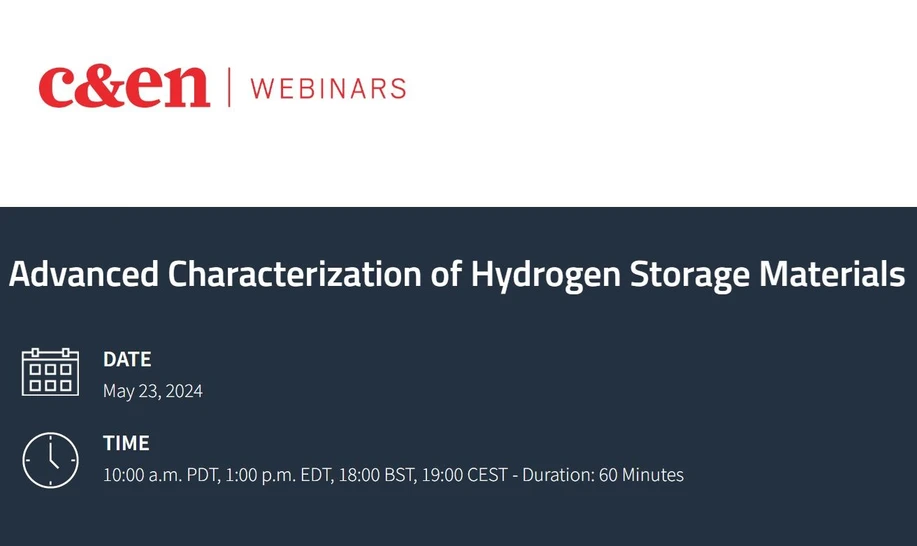 C&EN: Advanced Characterization of Hydrogen Storage Materials