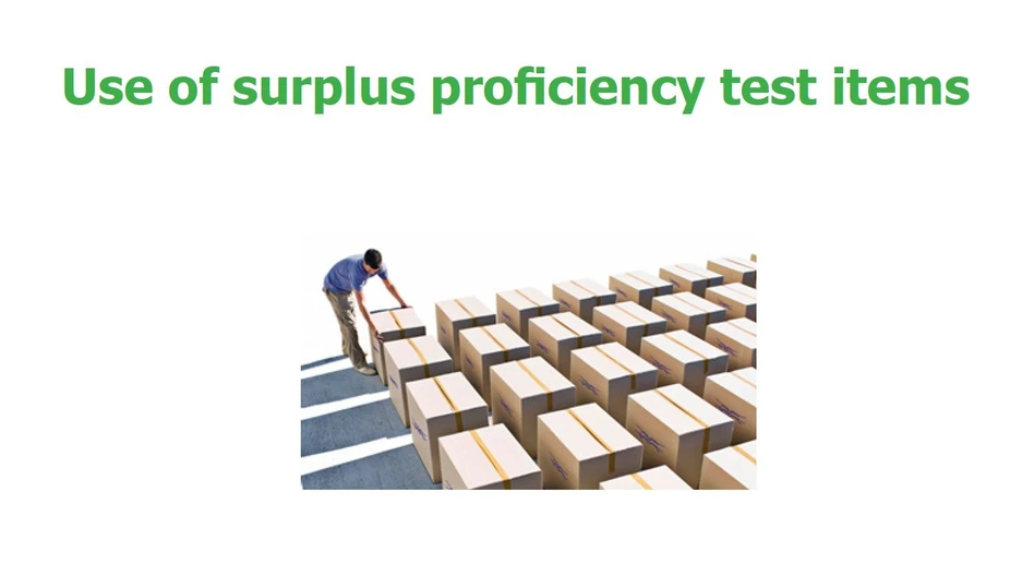 <p>Eurachem: Use of surplus proficiency test items</p>