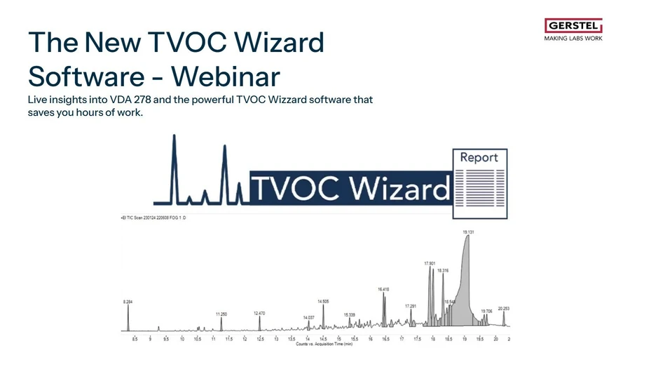 GERSTEL: The New TVOC Wizard Software