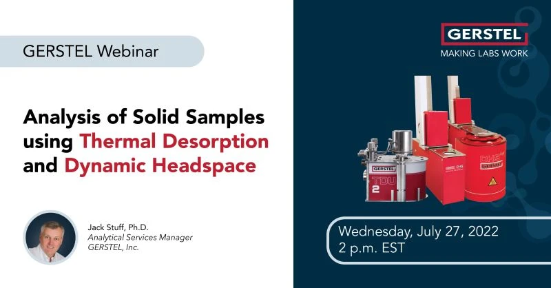 GERSTEL: Analysis of Solid Samples using Thermal Desorption and Dynamic Headspace