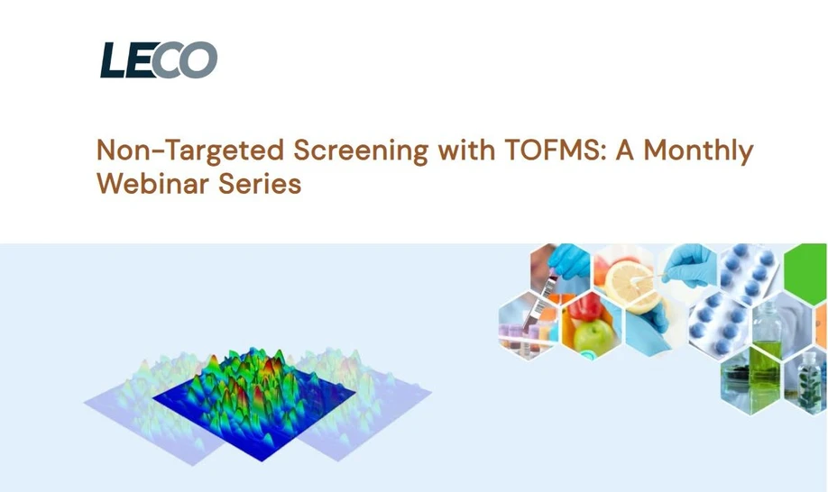 LECO: Non-Targeted Screening with TOFMS: A Monthly Webinar Series
