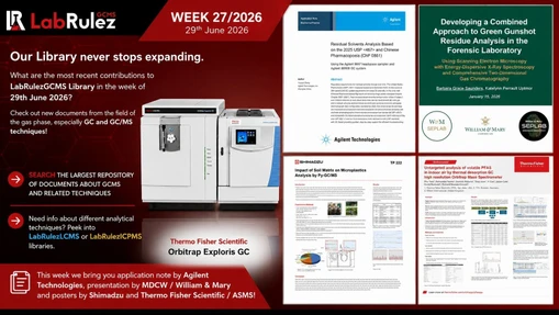 News from LabRulezGCMS Library - Week 27, 2026