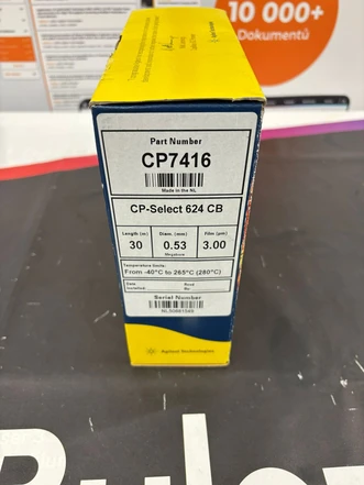 Agilent J&W CP-Select 624 CB GC Column, 30 m, 0.53 mm, 3.00 μm, 7 inch cage., CP7416 (Tested)
