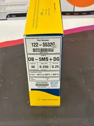 Agilent J&W DB-5ms GC Column, 30 m, 0.25 mm, 0.25 µm, DuraGuard, 10 m, 122-5532G (Tested)