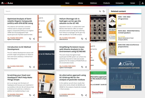 GC & GC/MS webinars September 2022
