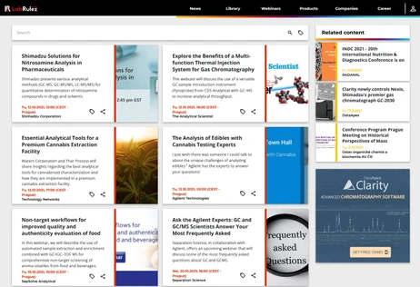GC and GCMS webinars - Week 41 & 42