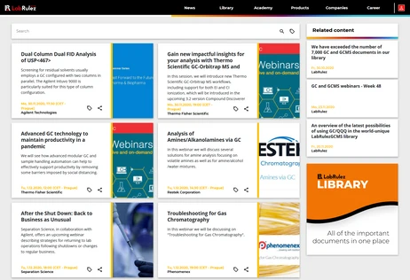 GC and GCMS webinars - Week 49