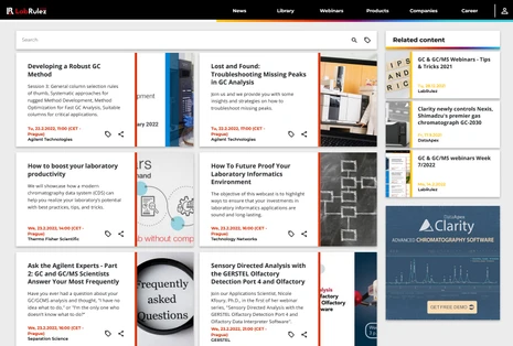 GC & GC/MS webinars Week 8/2022