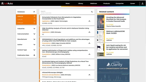 News from LabRulezGCMS Library - Week 10, 2025