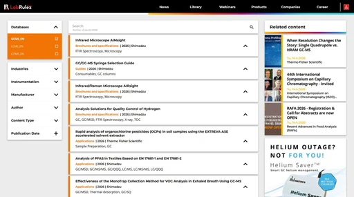 News from LabRulezGCMS Library - Week 16, 2026