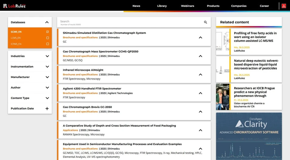 <p><strong>LabRulez:</strong> News from LabRulezGCMS Library - Week 22, 2025</p>