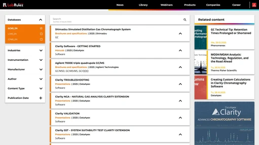 News from LabRulezGCMS Library - Week 44, 2025