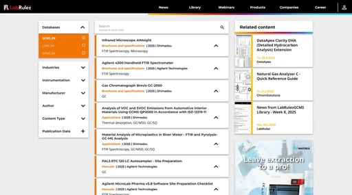 News from LabRulezGCMS Library - Week 9, 2025