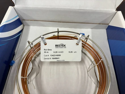 Restek Rxi-5ms GC Capillary Column, 30 m, 0.25 mm ID, 0.25 µm, 5.0" Cage for Agilent 6850 GC (Tested)