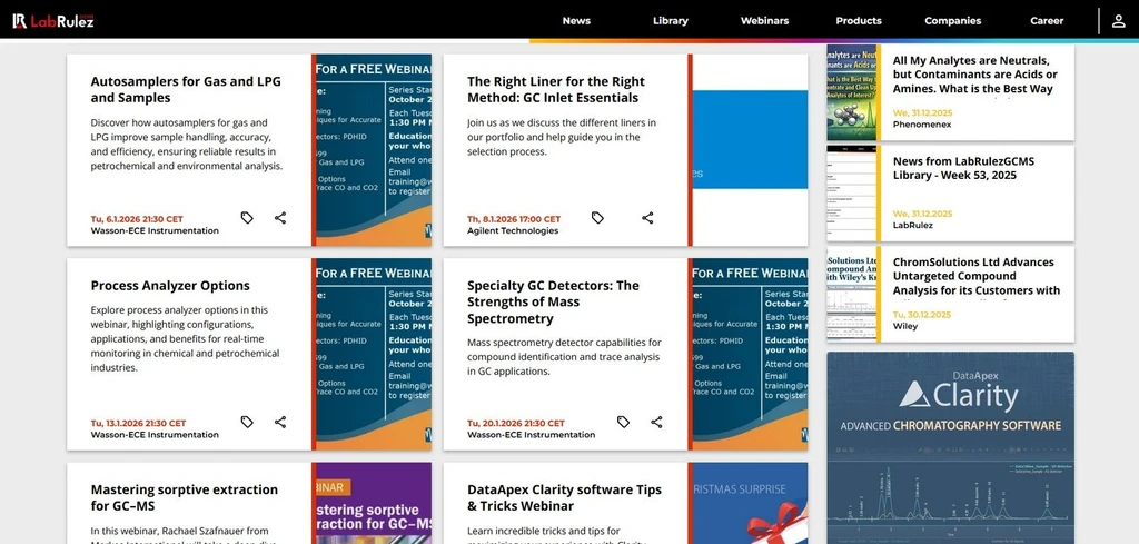 <p>LabRulez: Webinars LabRulezGCMS Week 02-03/2026</p>