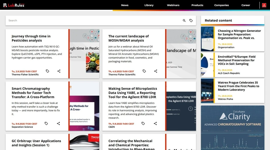 <p>LabRulez: Webinars LabRulezGCMS Week 36/2025</p>