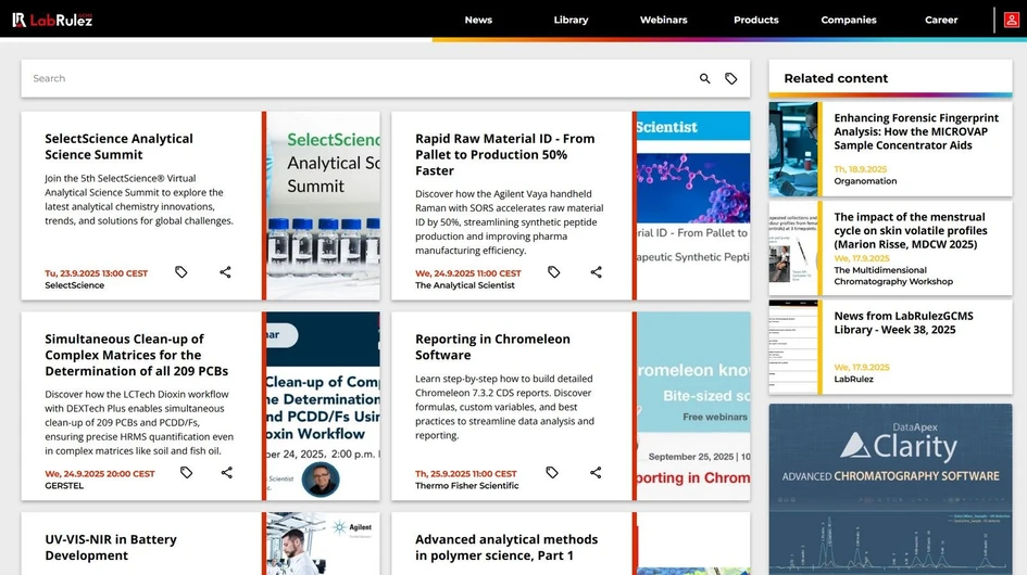 <p>LabRulez: Webinars LabRulezGCMS Week 39/2025</p>