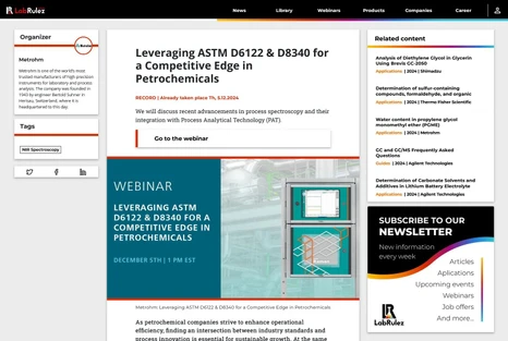Webinars LabRulezGCMS Week 49/2024