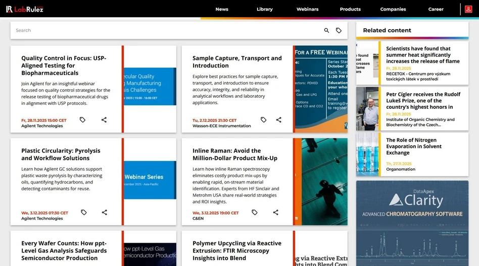 <p>LabRulez: Webinars LabRulezGCMS Week 49/2025</p>