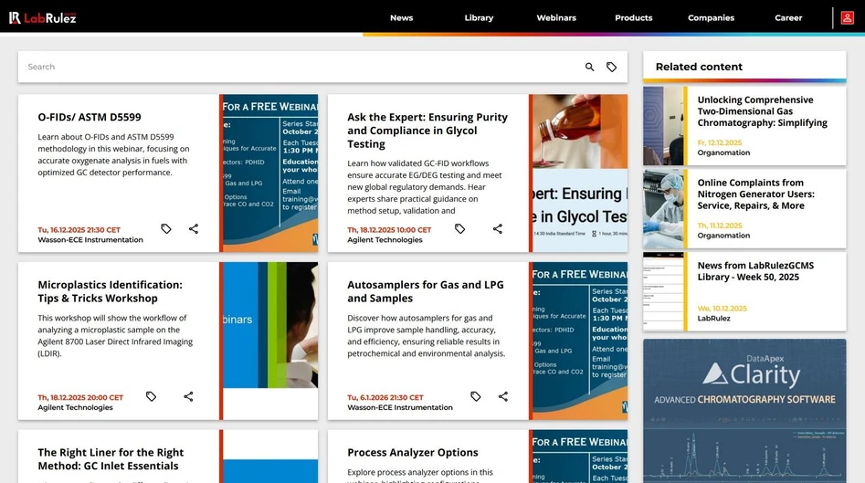 <p>LabRulez: Webinars LabRulezGCMS Week 51/2025</p>