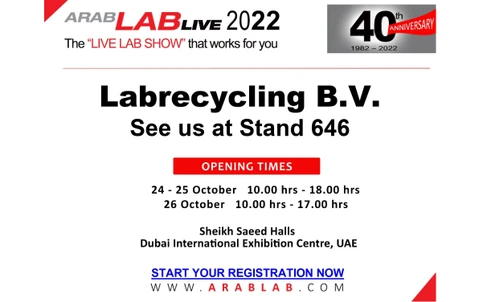 Together with your LC/MS, we are moving towards a sustainable future (ARABLAB 2022)