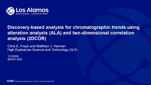 Discovery analysis for GCxGC trends using alteration and 2D correlation (Chris Freye, MDCW 2026)