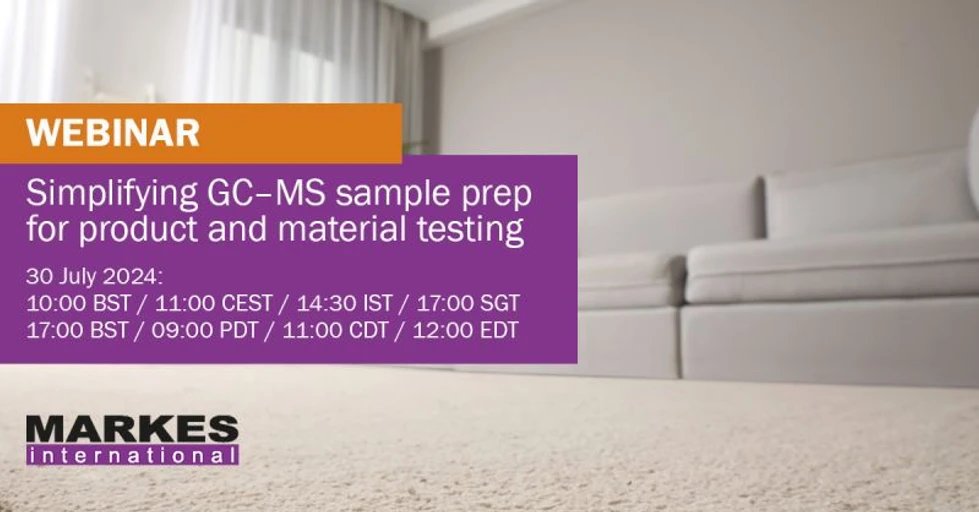 Markes International: Simplifying sample preparation for GC–MS