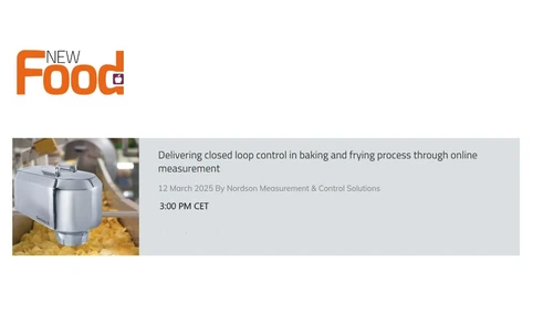 Delivering closed loop control in baking and frying process through online measurement