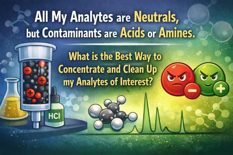 All My Analytes are Neutrals, but Contaminants are Acids or Amines. What is the Best Way to Concentrate and Clean Up my Analytes of Interest?