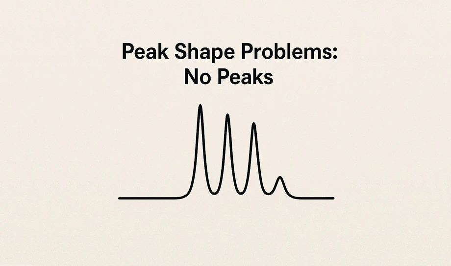 <p><strong>Phenomenex:</strong> Peak Shape Problems: No Peaks</p>
