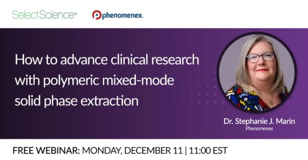 SelectScience: How to advance clinical research with polymeric mixed-mode solid phase extraction