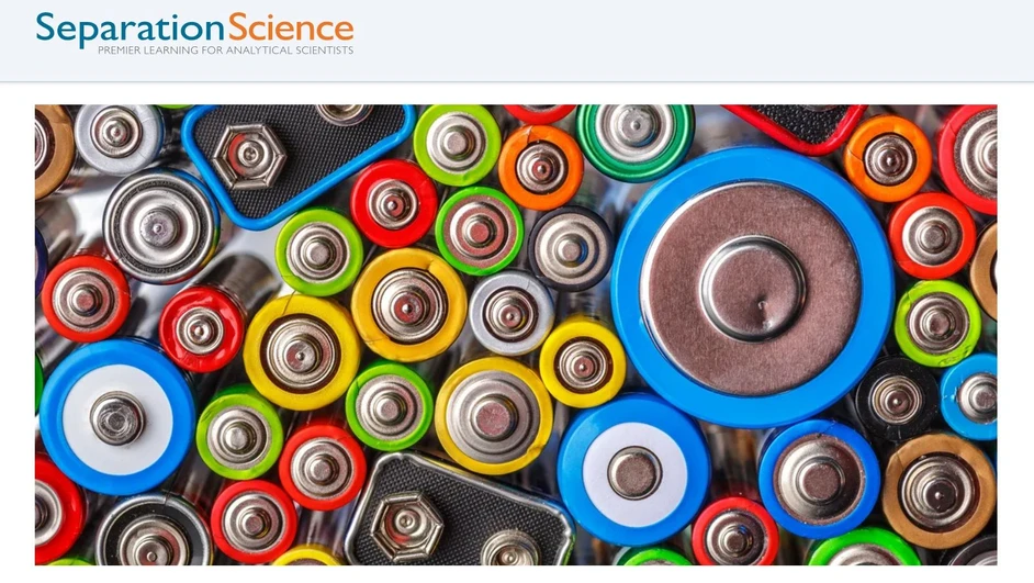 SeparationScience: Raman Spectroscopy for Li-ion Battery Material Diagnostics