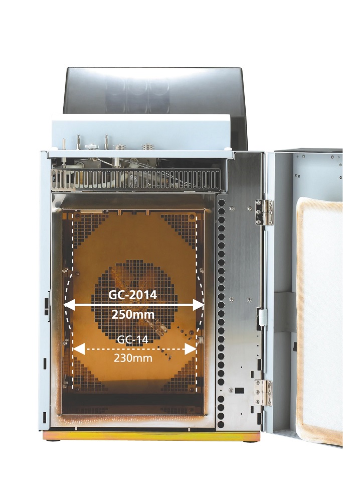 Shimadzu GC-2014 gas chromatograph (Refurbished) (2 x DI, 2 x FID)