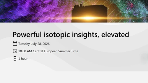 Powerful isotopic insights, elevated