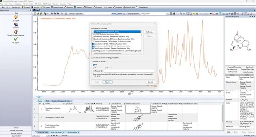 Wiley KnowItAll GC-MS Drug Classification Model Package