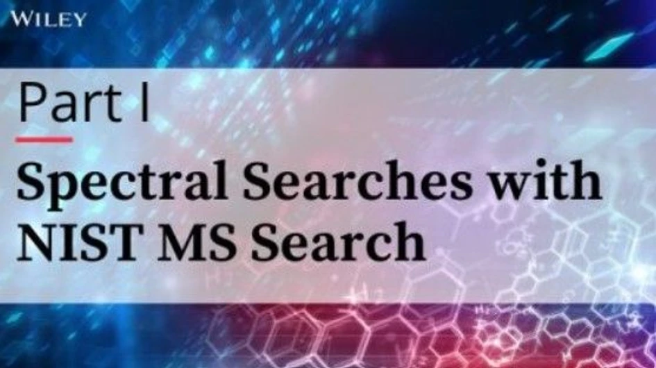 Wiley: Spectral Searches with NIST MS Search