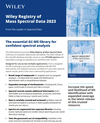 Wiley Registry of Mass Spectral Data 2023