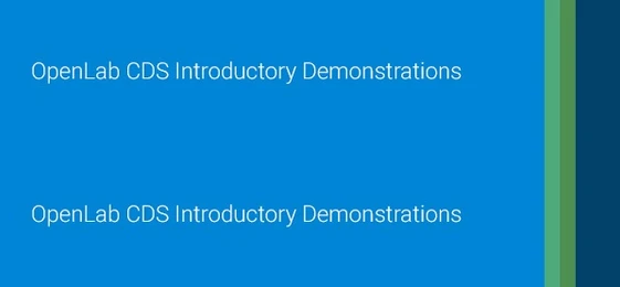 OpenLab CDS Introductory Demonstration